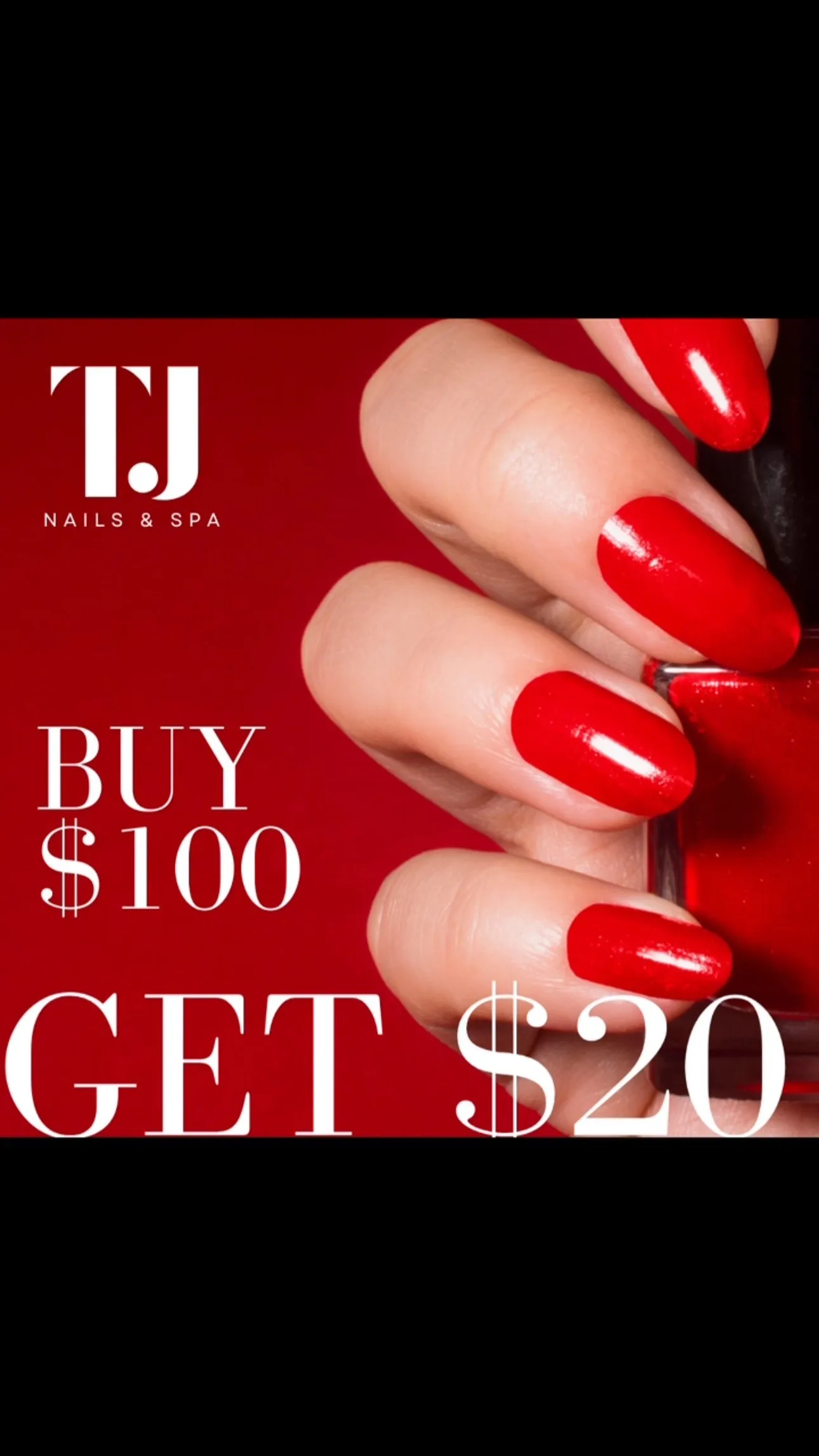 Nail design by TJ Nails & Spa, December 2024