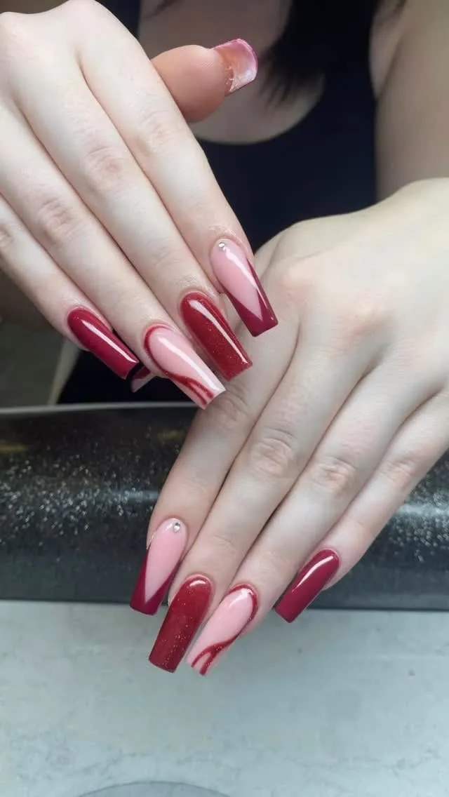 Nail design by TJ Nails & Spa, February 2025
